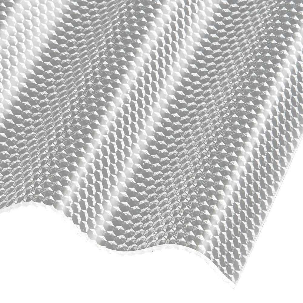 Acryl Wellplatten 3mm Wabenstruktur Sinus 76/18 klar - e-stegplatten