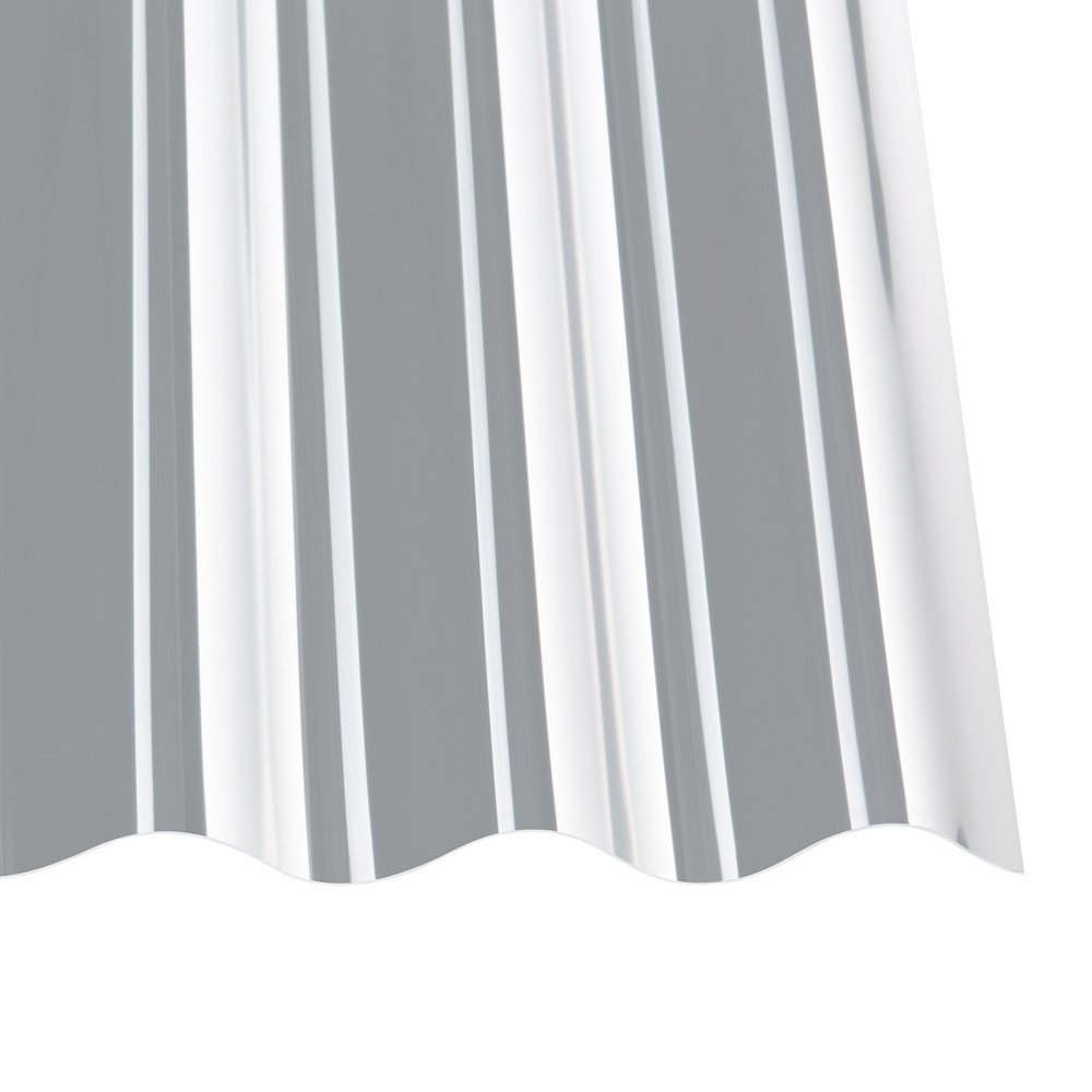 Wellplatten Polycarbonat 0,8 mm Sinus 76/18 klar/farblos - e-stegplatten