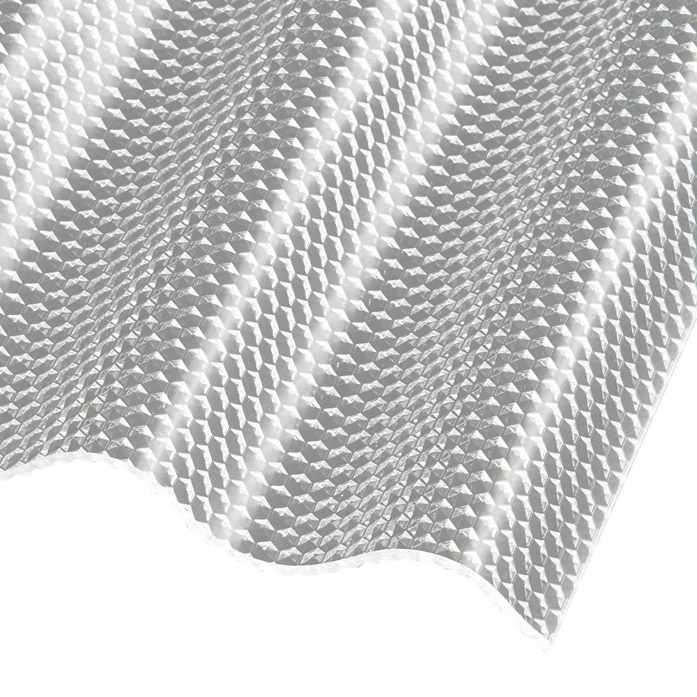 Wellplatten Polycarbonat 2,6 mm Wabenstruktur Sinus 76/18 klar/farblos - e-stegplatten