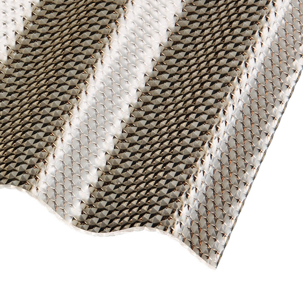 Wellplatten Polycarbonat 2,6 mm Wabenstruktur Sinus 76/18 bronze - e-stegplatten