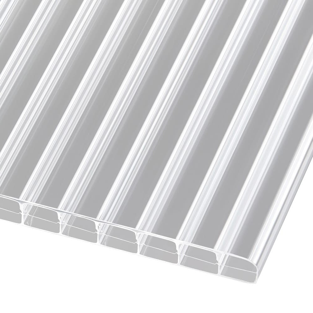Doppelstegplatten 16mm Polycarbonat 3-Fach Struktur klar/farblos - e-stegplatten