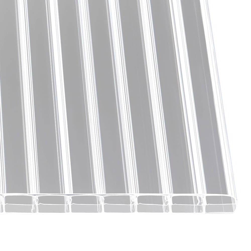 Doppelstegplatten 16mm Polycarbonat 3-Fach Struktur klar/farblos - e-stegplatten