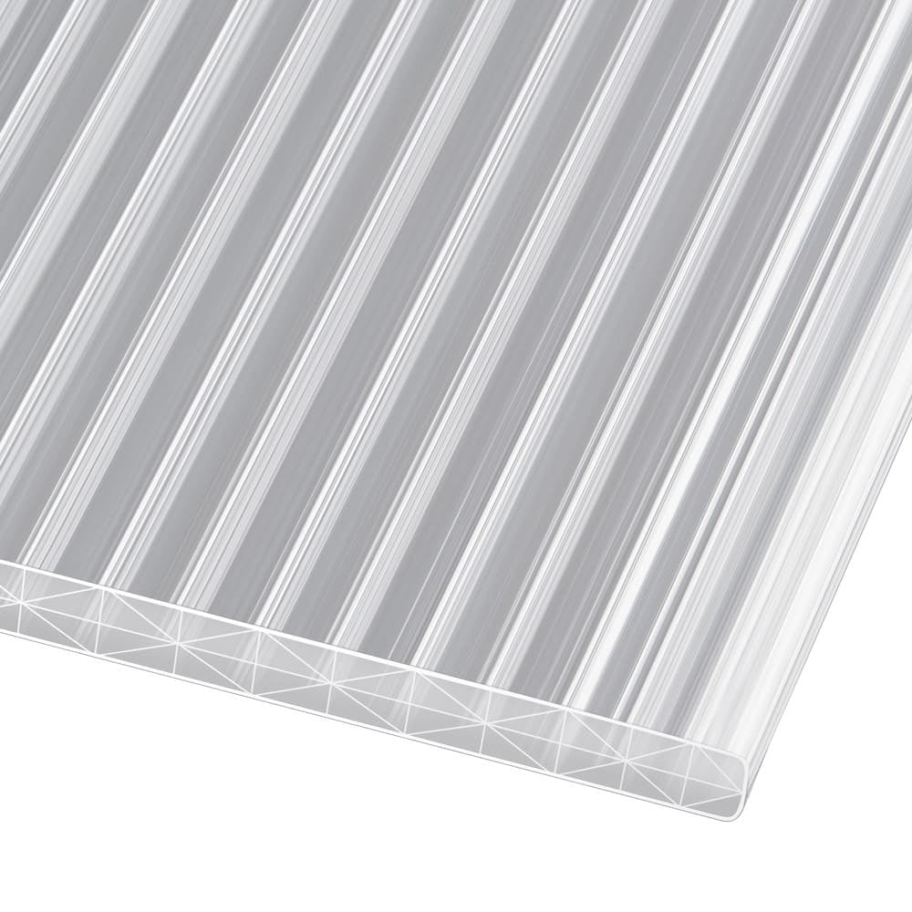 Doppelstegplatten 16 mm Polycarbonat X-Struktur klar/farblos - e-stegplatten