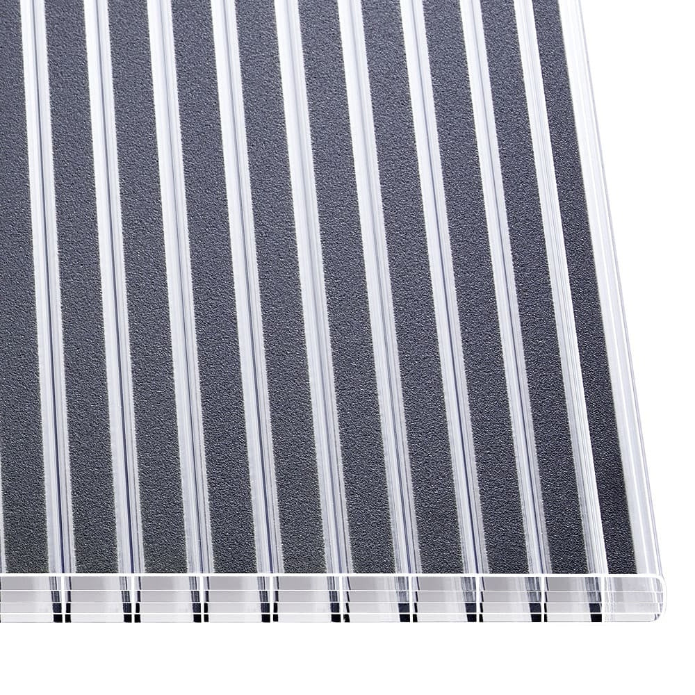 Doppelstegplatten 16mm Polycarbonat gestreift klar/anthrazit - e-stegplatten