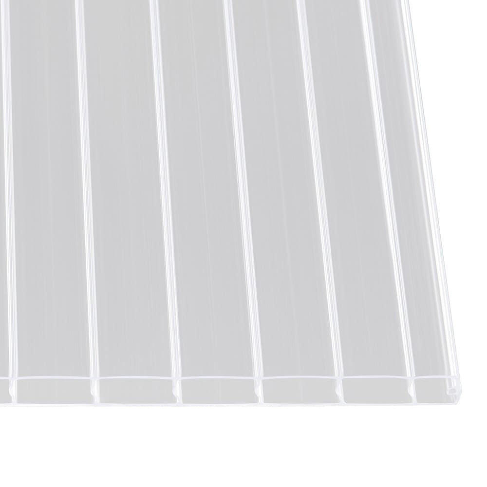 Doppelstegplatten 6mm Polycarbonat klar/farblos - e-stegplatten