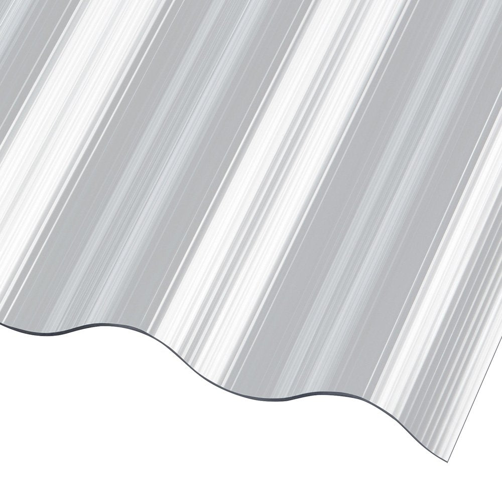 Wellplatten Polycarbonat 1,4 mm Gerillt Sinus 76/18 klar/farblos - e-stegplatten