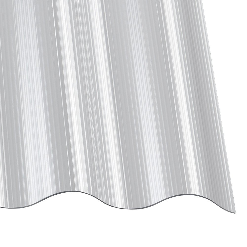 Wellplatten Polycarbonat 1,4 mm Gerillt Sinus 76/18 klar/farblos - e-stegplatten