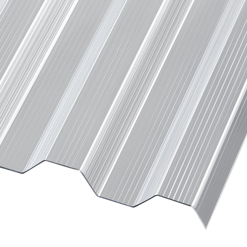 Lichtplatten Trapezplatten Polycarbonat 1,4 mm Gerillt 76/18 klar/farblos - e-stegplatten