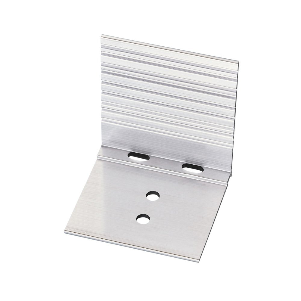 Abrutsch – und Haltewinkel Aluminium pressblank für 16mm - 25mm Stegplatten - e-stegplatten