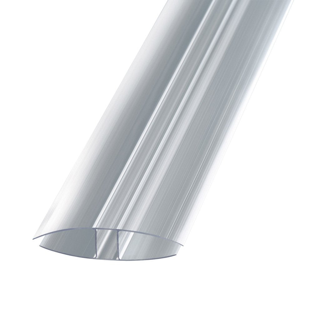 H-Profil transparent Polycarbonat für 16mm Stegplatten - e-stegplatten