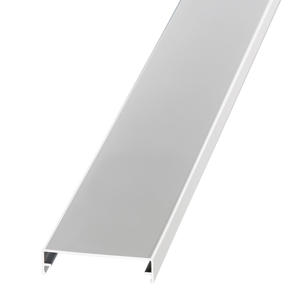 Alu Klemmdeckel 60mm breit - eloxiert silber - e-stegplatten