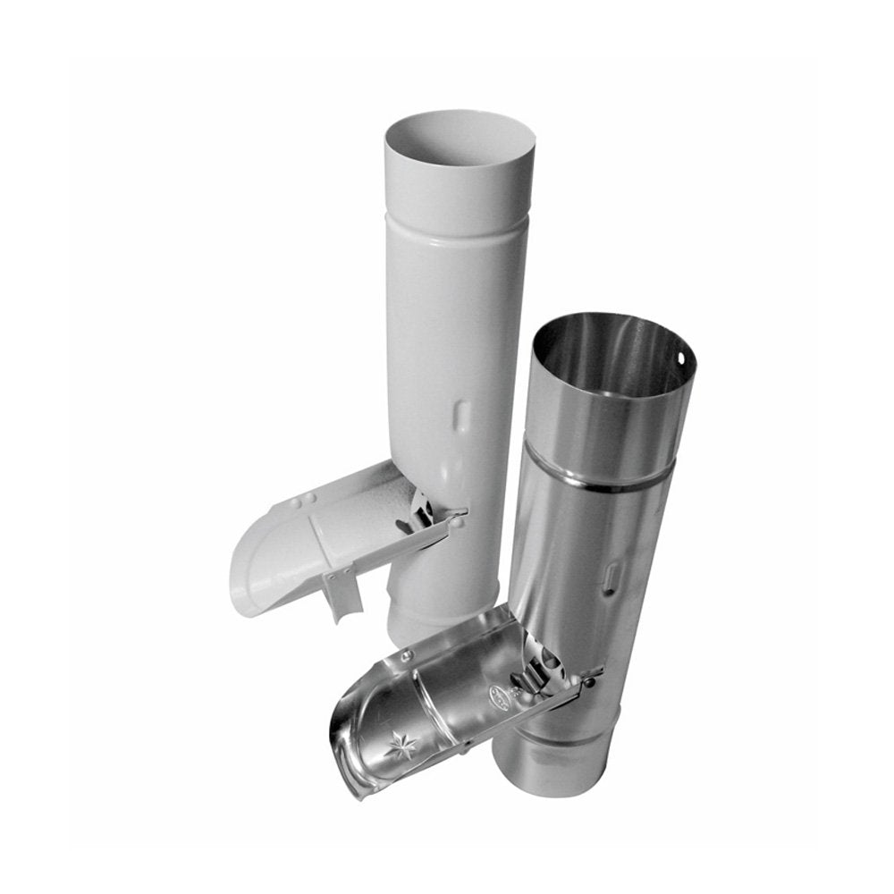 Regenwasserklappe Alu 80mm mit Laubfang - e-stegplatten