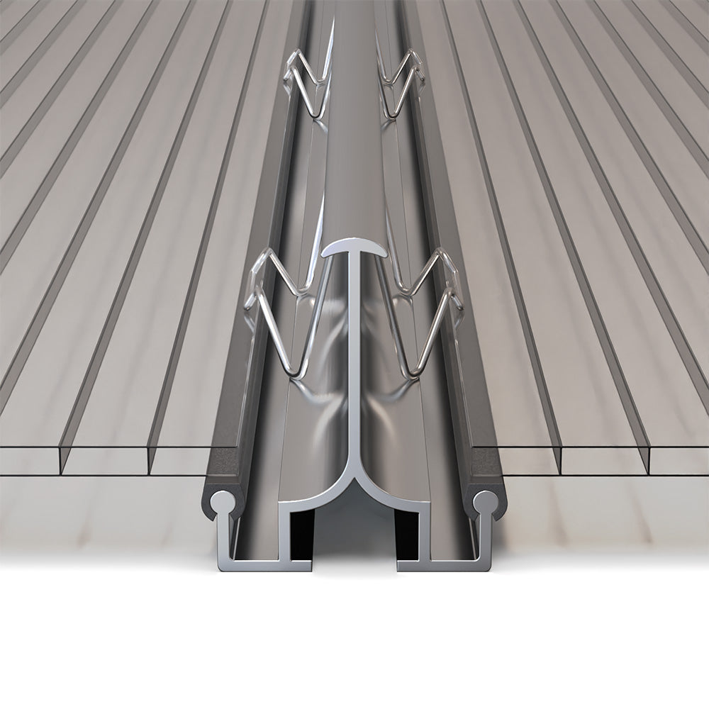Gewächshausklammern rostfrei – Sicherer Halt für Hohlkammerplatten (4mm – 8mm) & Glas - e-stegplatten