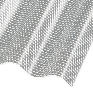Acryl Wellplatten 3mm Wabenstruktur Sinus 76/18 klar