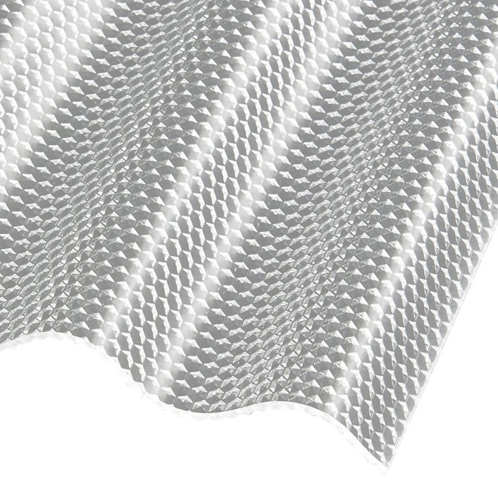 Acryl Wellplatten 3mm Wabenstruktur Sinus 76/18 klar