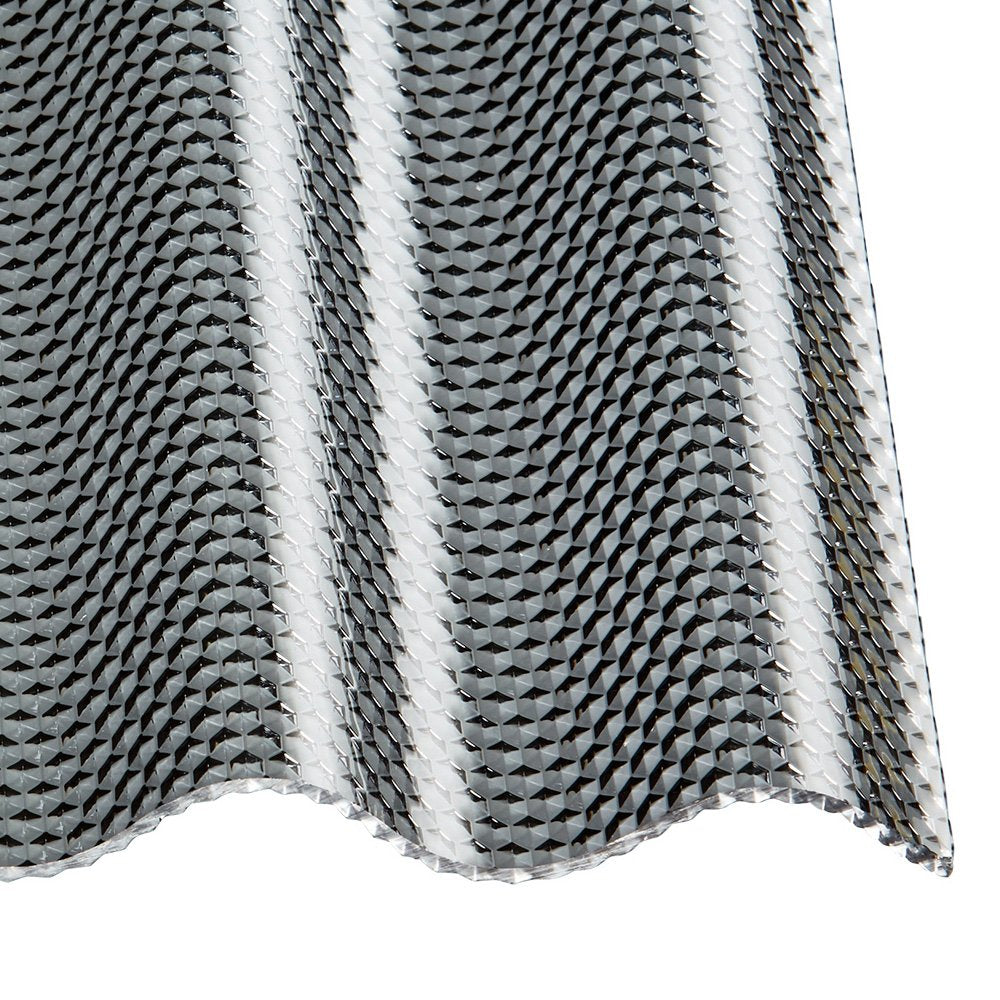 Acryl Wellplatten 3mm Wabenstruktur Sinus 76/18 graphit - e-stegplatten