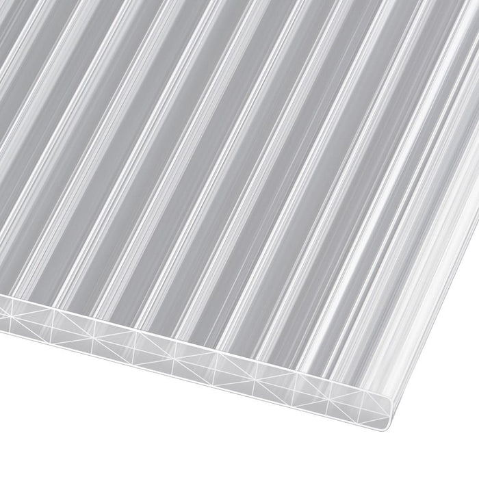 Doppelstegplatten 16 mm Polycarbonat X-Struktur klar/farblos