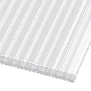 Doppelstegplatten 16mm Polycarbonat X-Struktur opal/weiß