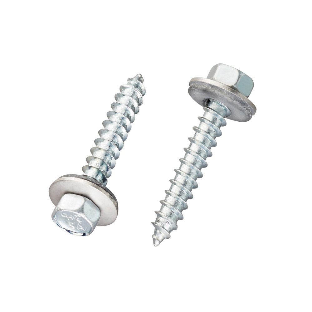 Edelstahlschrauben 3/8“ Kopf, mit Neoprendichtung zur Befestigung auf Holz - e-stegplatten