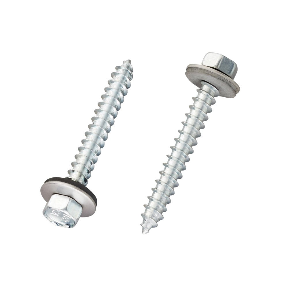 Edelstahlschrauben 3/8“ Kopf, mit Neoprendichtung zur Befestigung auf Holz - e-stegplatten