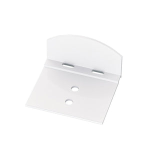 Abrutsch – und Haltewinkel Aluminium weiß für 10mm Stegplatten