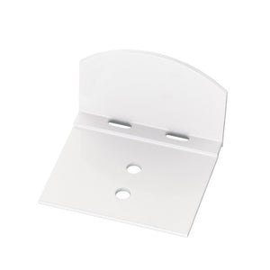 Abrutsch – und Haltewinkel Aluminium weiß für 16mm - 25mm Stegplatten