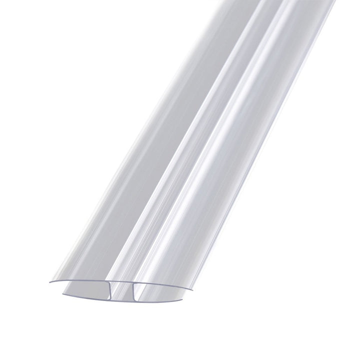 H-Profil transparent Polycarbonat für 6mm Stegplatten
