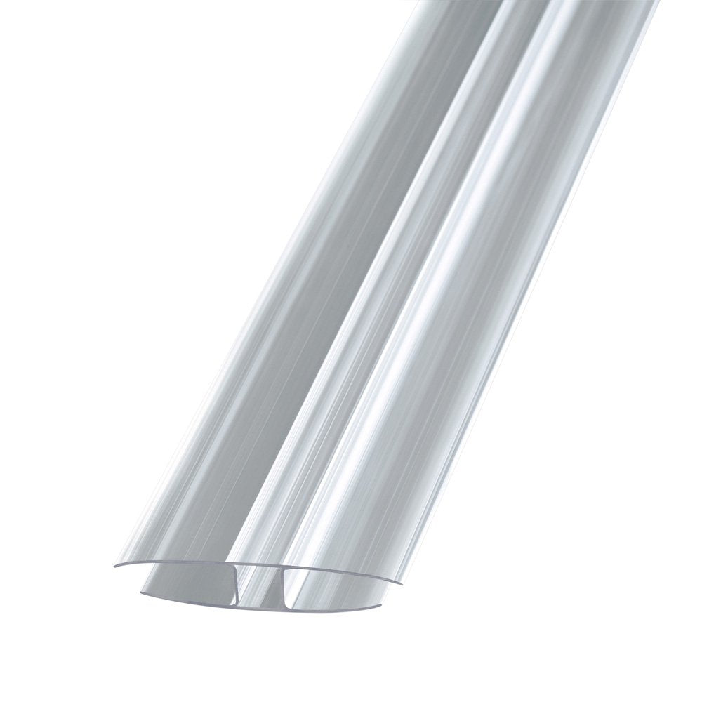 H-Profil transparent Polycarbonat für 10mm Stegplatten - e-stegplatten