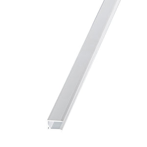 U-Profil Abschlussprofil Premium Alu weiß für 10mm Stegplatten mit Tropfkante