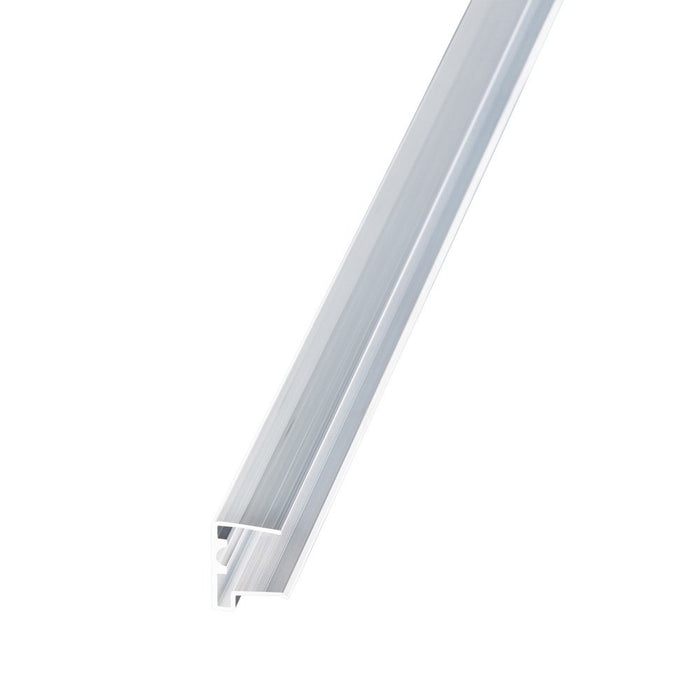 U-Profil Abschlussprofil Premium Alu pressblank für 16mm Stegplatten mit Tropfkante