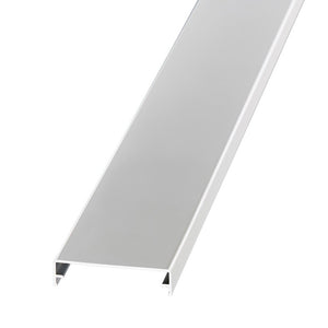 Alu Klemmdeckel 60mm breit -  pulverlackiert weiß