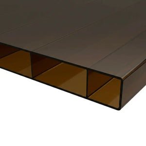 Doppelstegplatten 16mm Acrylglas bronze