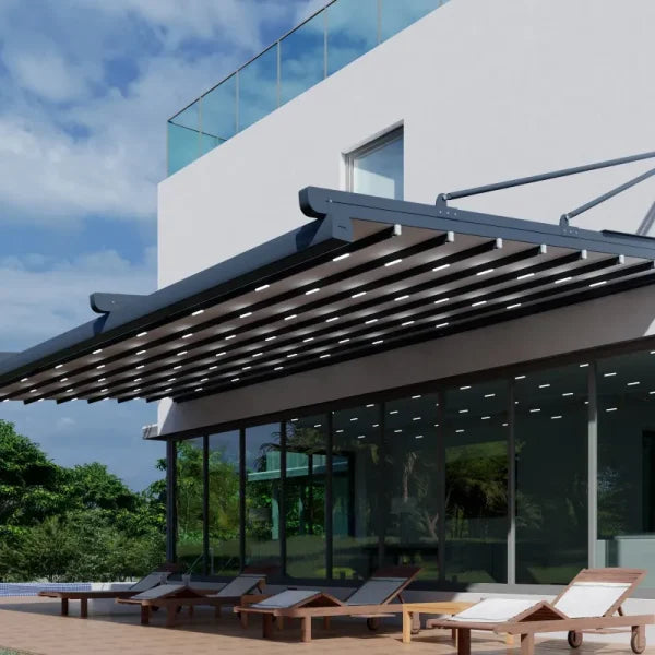 Brave An die Wand montierte Aluminium-Pergolen